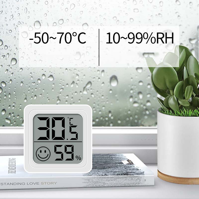 Weather Station Indoor - Thermo-Hygrometer Household Mini LCD Digital Display