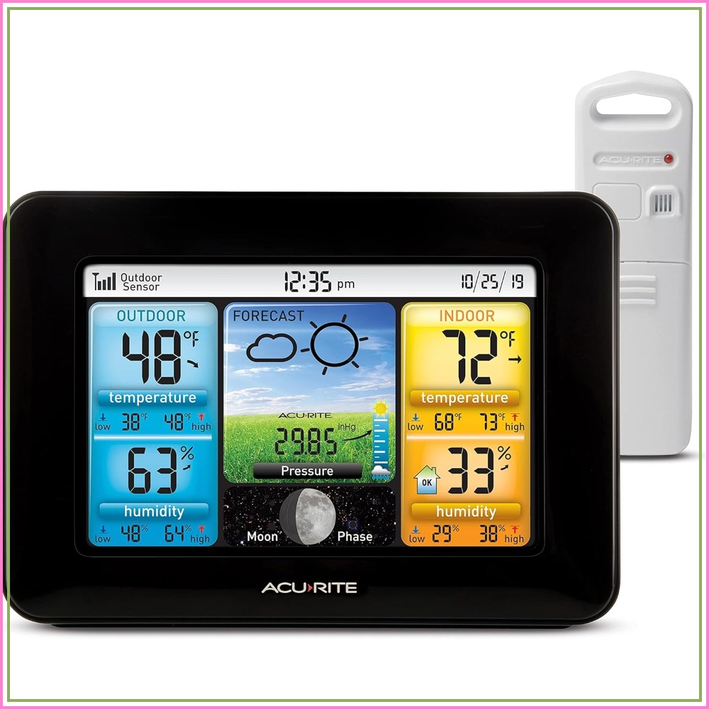 Weather Station Indoor - Wireless Home Weather Station with Color