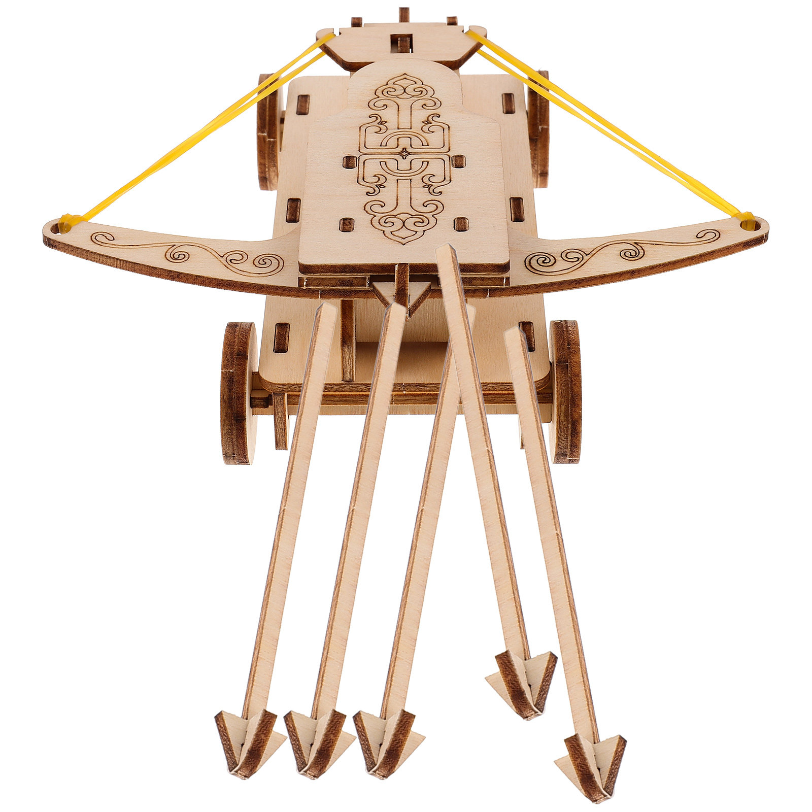 Science Kit - 1Set Catapult Chariot Wooden DIY Assembly