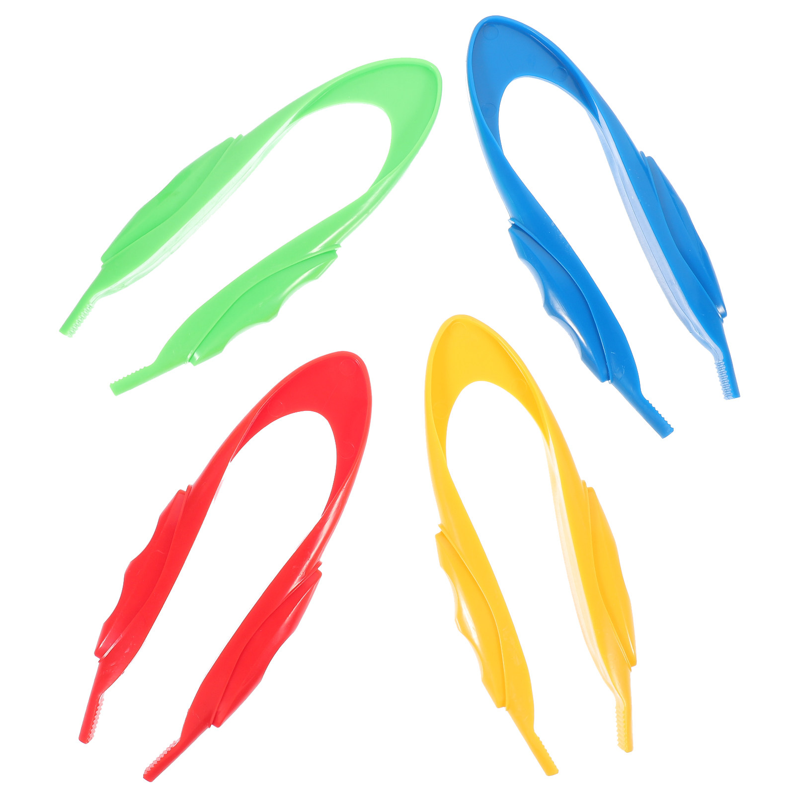 Science Nature - 4Pcs Kids Plastic Tweezers Ergonomic Design