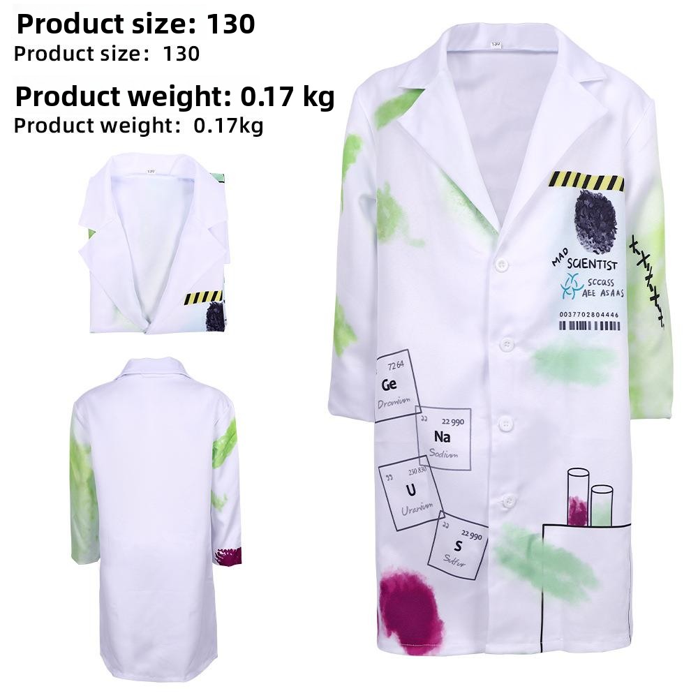 Science Nursery - Children's Crazy Scientist Costume Set Halloween