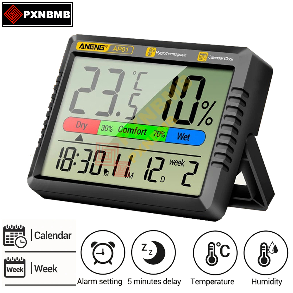Weather Station Indoor - Intelligent Air Thermometer Hygrometer Meter Multi