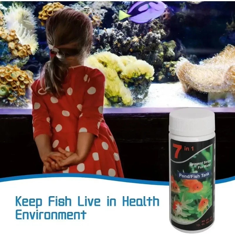 Aquarium Test Strip  Freshwate - Water Testing Kit ulasan dan harga