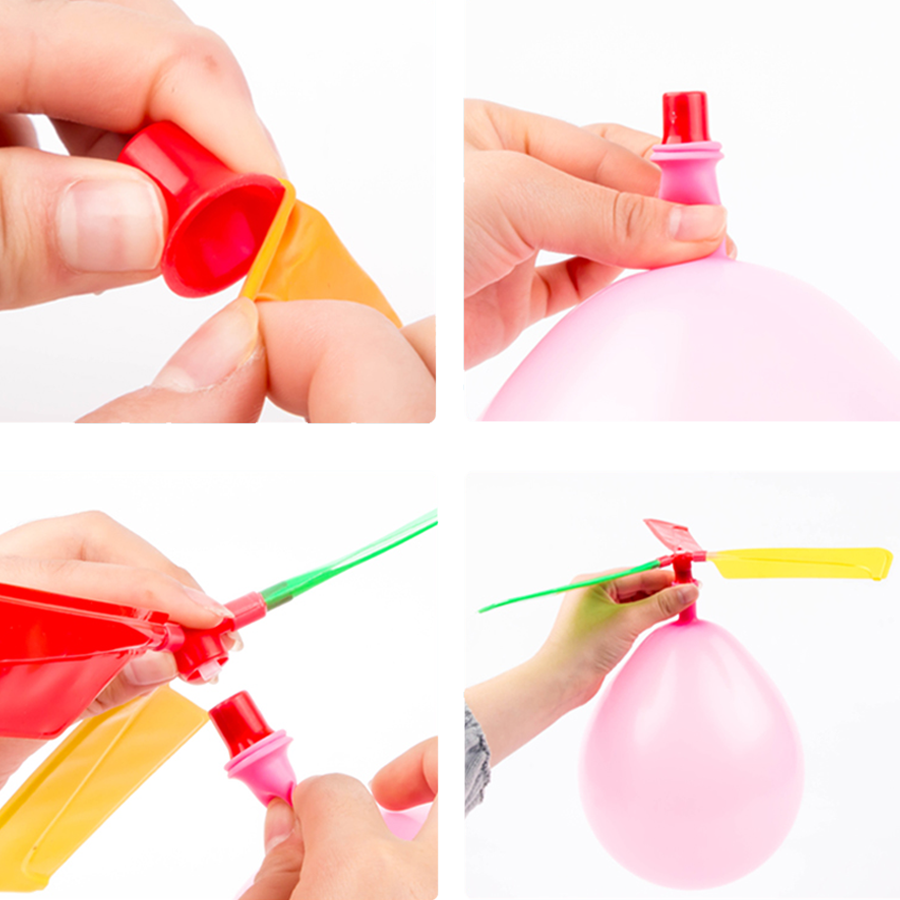 3/6/9sets Balloon Propeller He - Science Kit ulasan dan harga