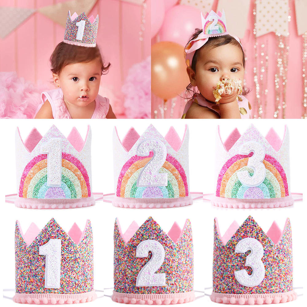 Felt Rainbow Crown Birthday Pa - Science Of Happiness ulasan dan harga