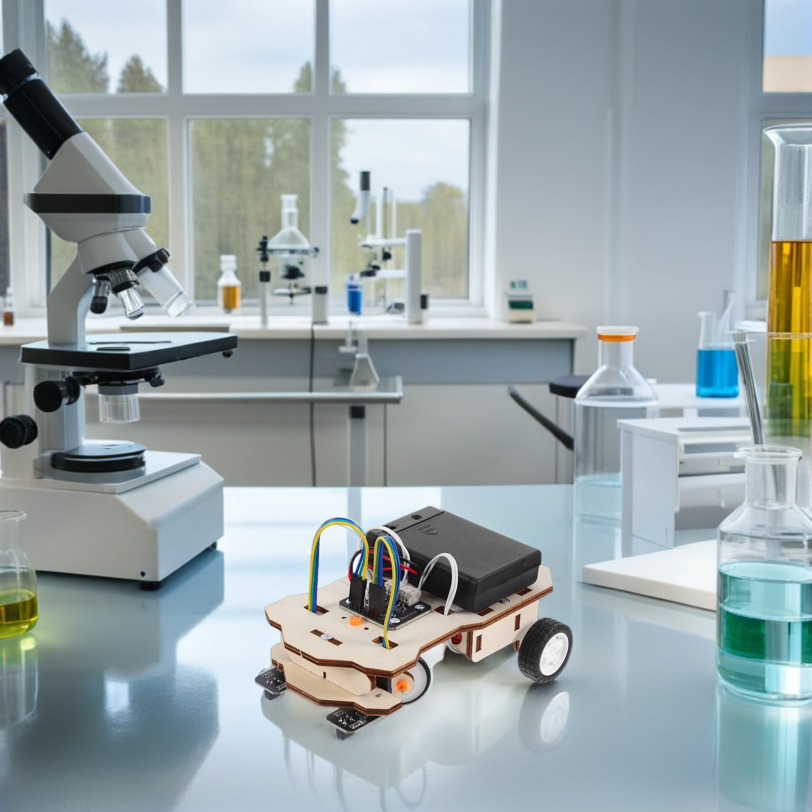 1Set Stem DIY Line Following C - Science Kit ulasan dan harga