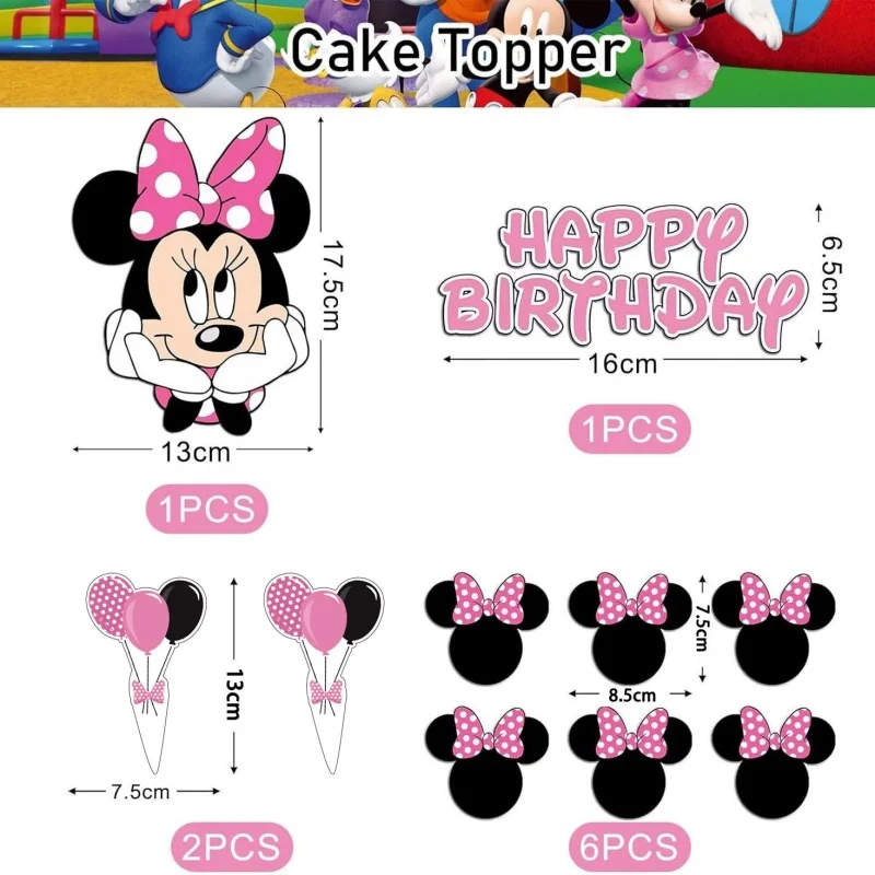 New Minnie Mouse Party Supplie - Science Of Happiness ulasan dan harga