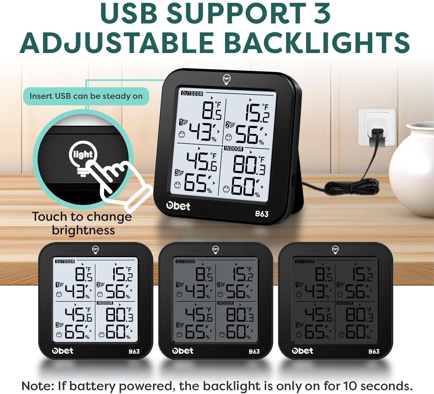 Wireless Weather Station with  - Weather Station Indoor ulasan dan harga