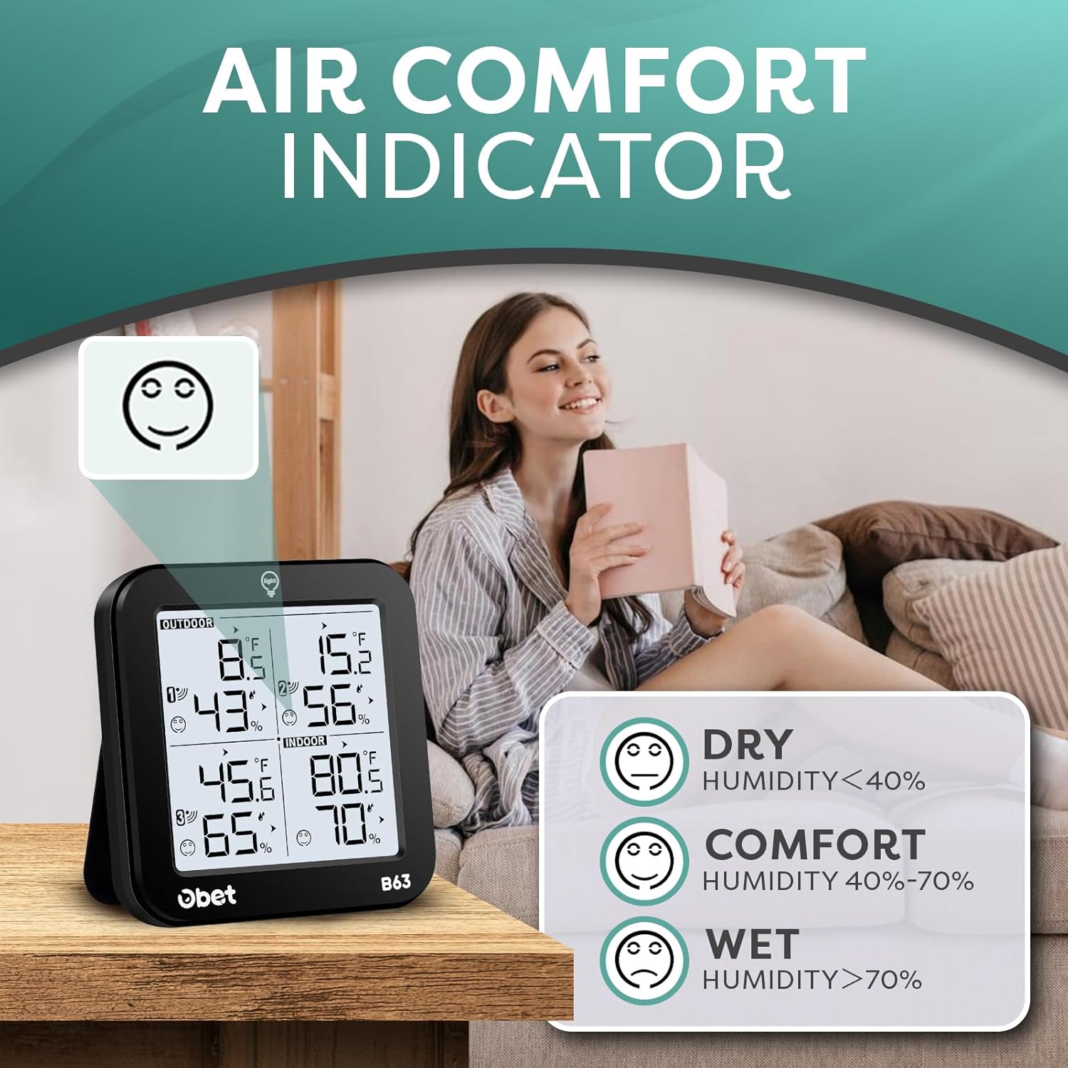Wireless Weather Station with  - Weather Station Indoor ulasan dan harga