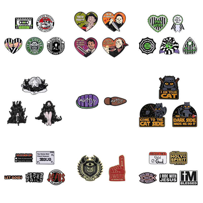 Gothic Punk Quotes Enamel Pins - Science Buddies ulasan dan harga