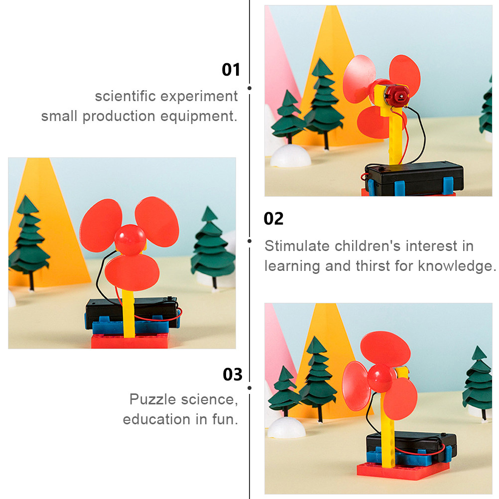 1Set Kids DIY Wind Generator E - Science Kit ulasan dan harga