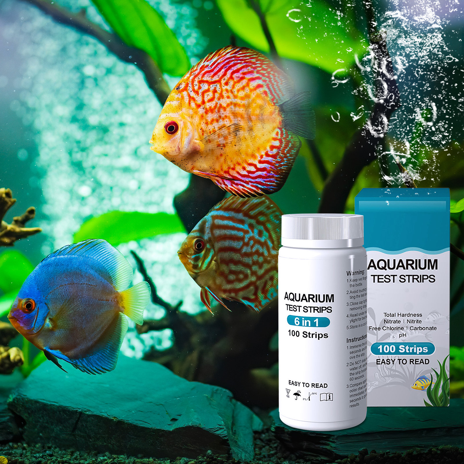 100pcs 6-in-1 Water Quality Te - Water Testing Kit ulasan dan harga
