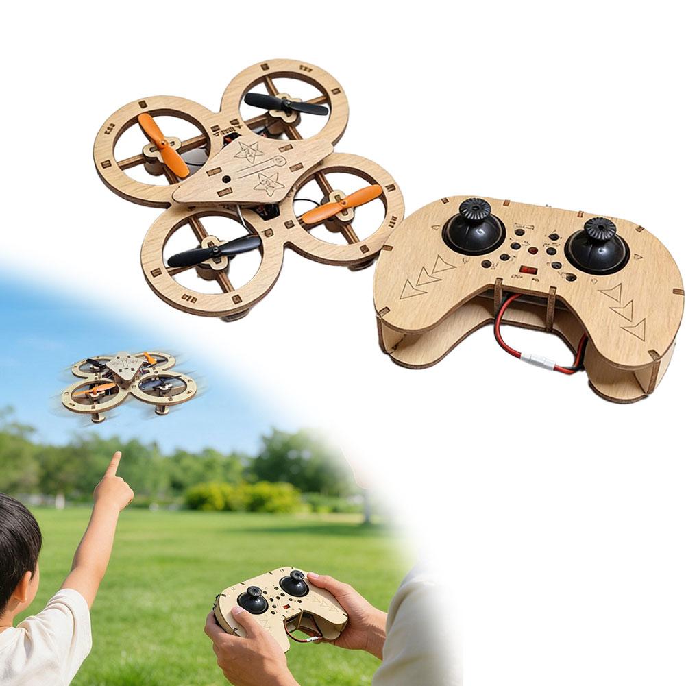 DIY Wooden RC Drone Quadcopter - Science Toys Diy ulasan dan harga