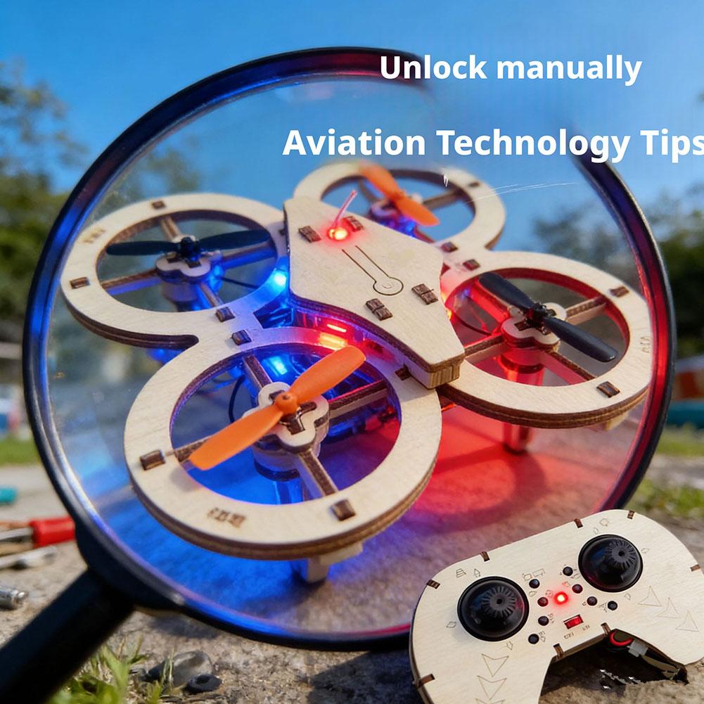 DIY Wooden RC Drone Quadcopter - Science Toys Diy ulasan dan harga
