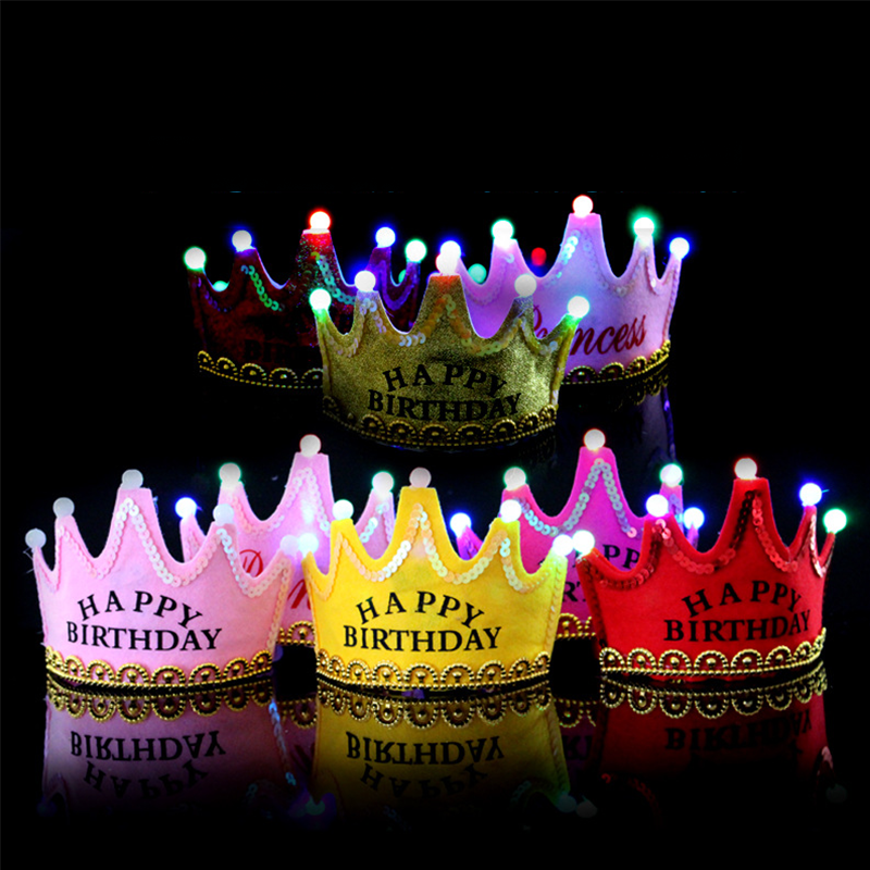 LED Happy Birthday Party Crown - Science Of Happiness ulasan dan harga
