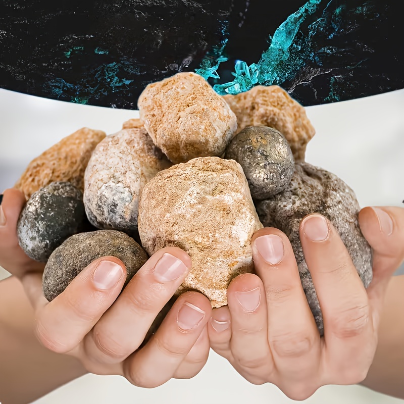 10pcs Natural Quartz Geode Egg - Geode Crystal Break ulasan dan harga