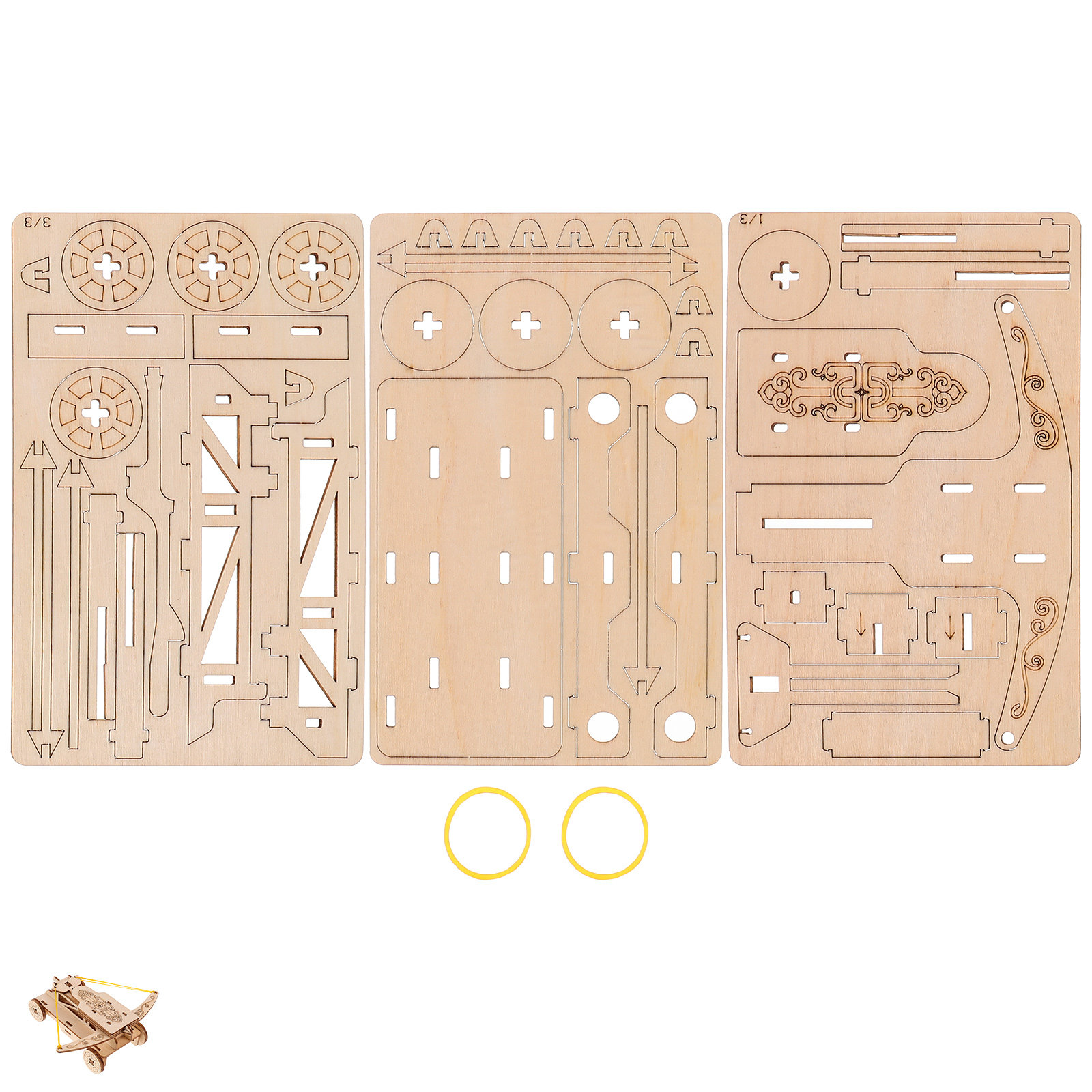1Set Catapult Chariot Wooden D - Science Kit ulasan dan harga