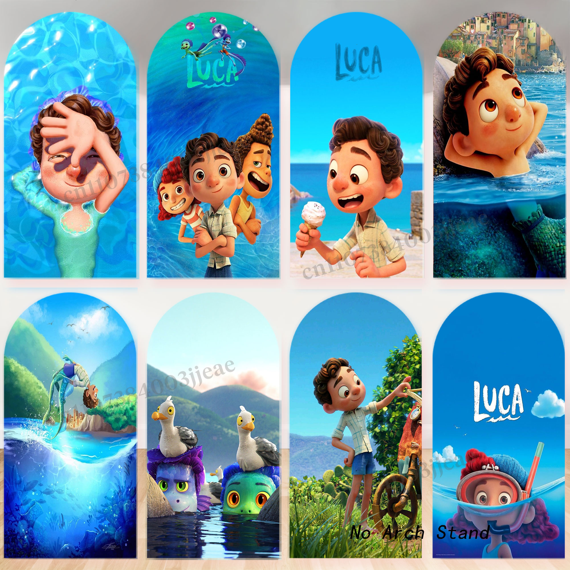 Cartoon Luca Theme Arch Backdr - Science Of Happiness ulasan dan harga