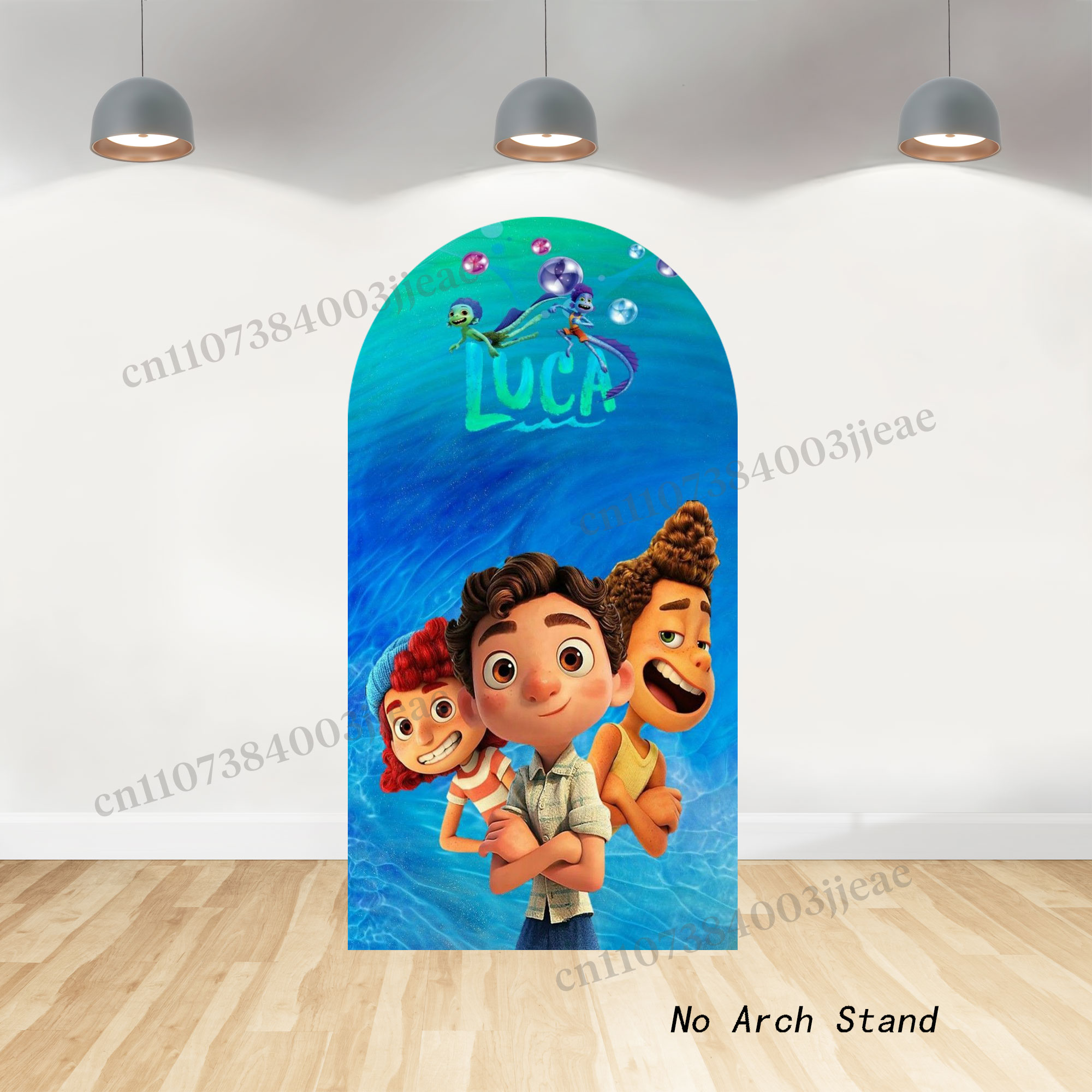 Cartoon Luca Theme Arch Backdr - Science Of Happiness ulasan dan harga