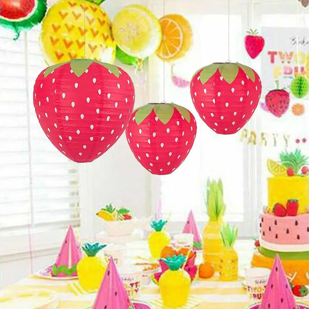 Pink Strawberry Paper Lantern  - Science Of Happiness ulasan dan harga