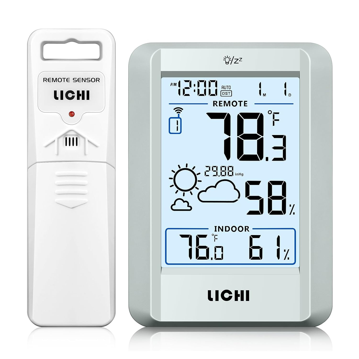 Wireless Weather Station Indoo - Weather Station Indoor ulasan dan harga