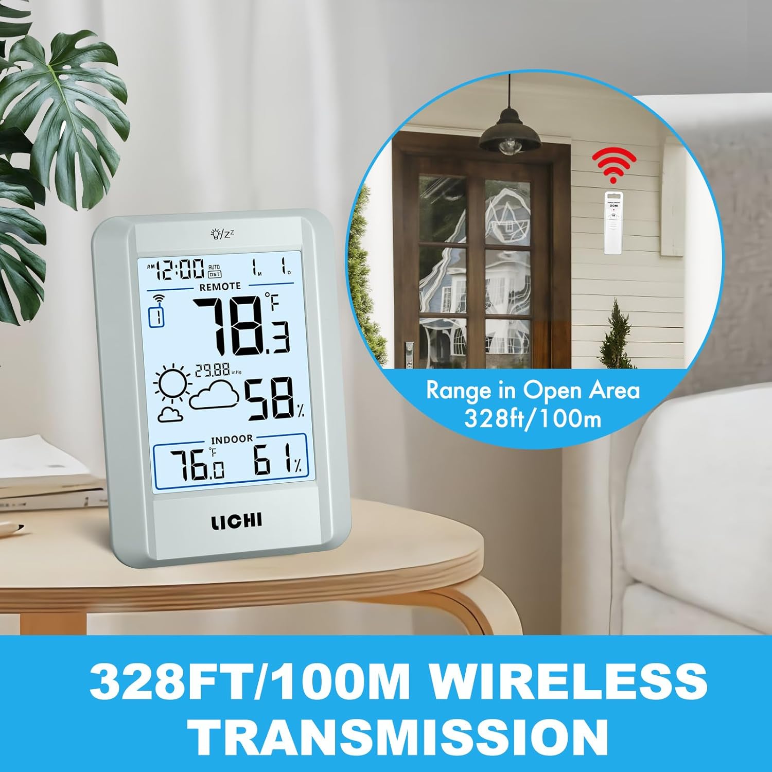 Wireless Weather Station Indoo - Weather Station Indoor ulasan dan harga