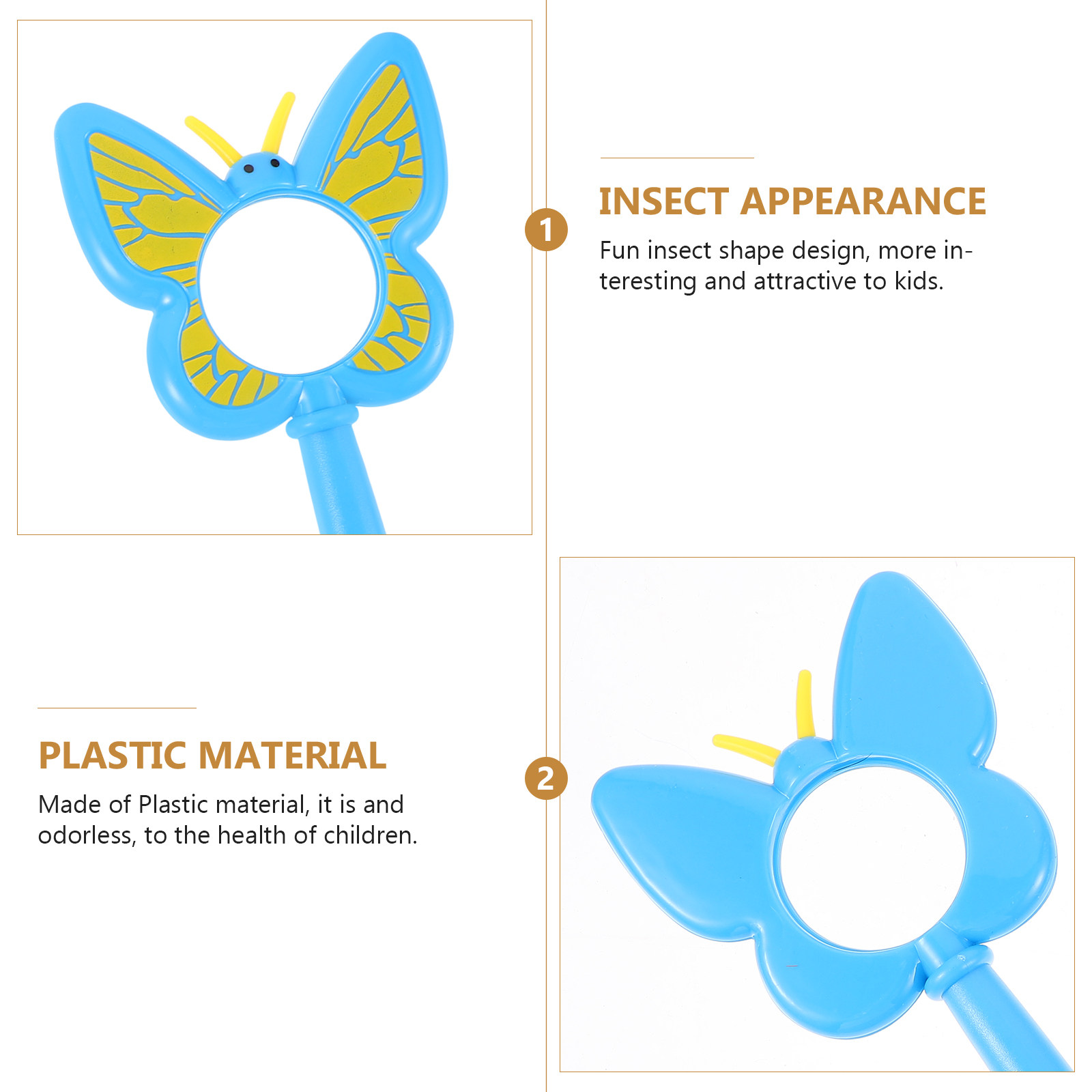 3Pcs Plastic Kids Magnifying G - Science Nature ulasan dan harga