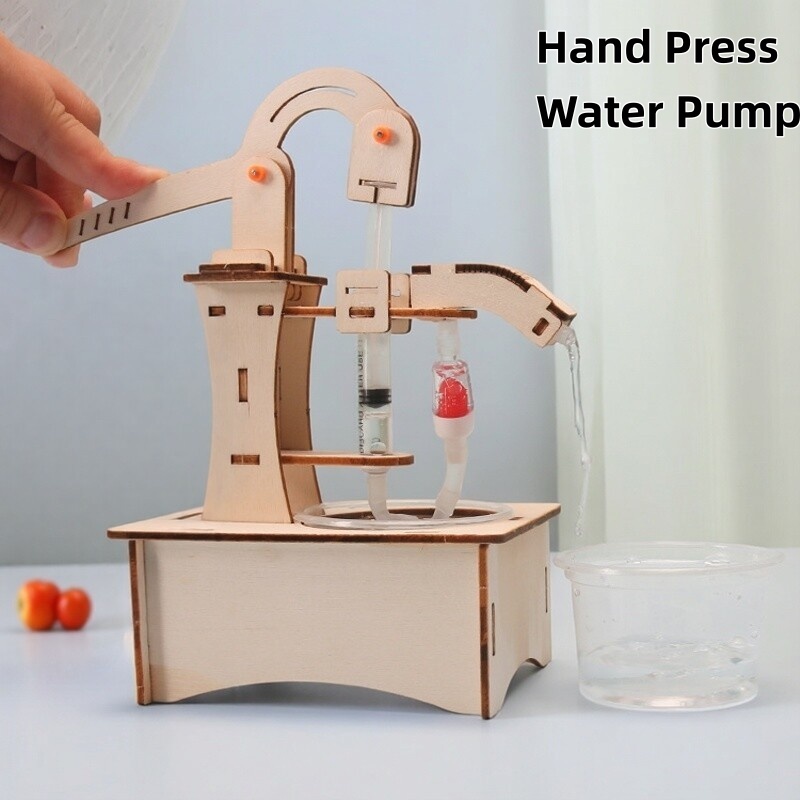 Wooden DIY Hand Pump Well Mode - Science Nature ulasan dan harga