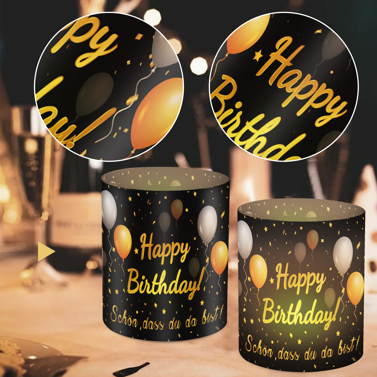 12pcs Happy Birthday Candle Ta - Science Of Happiness ulasan dan harga